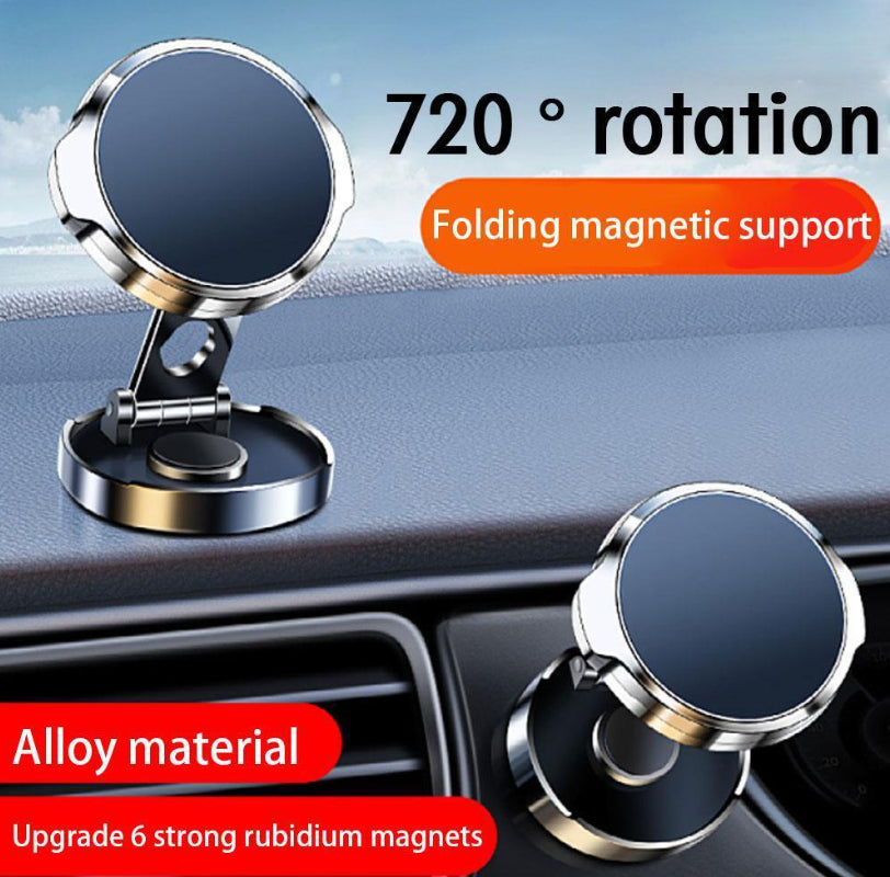 Car Strong Magnetic Folding Phone Holder Dashboard Windscreen Mount 720°