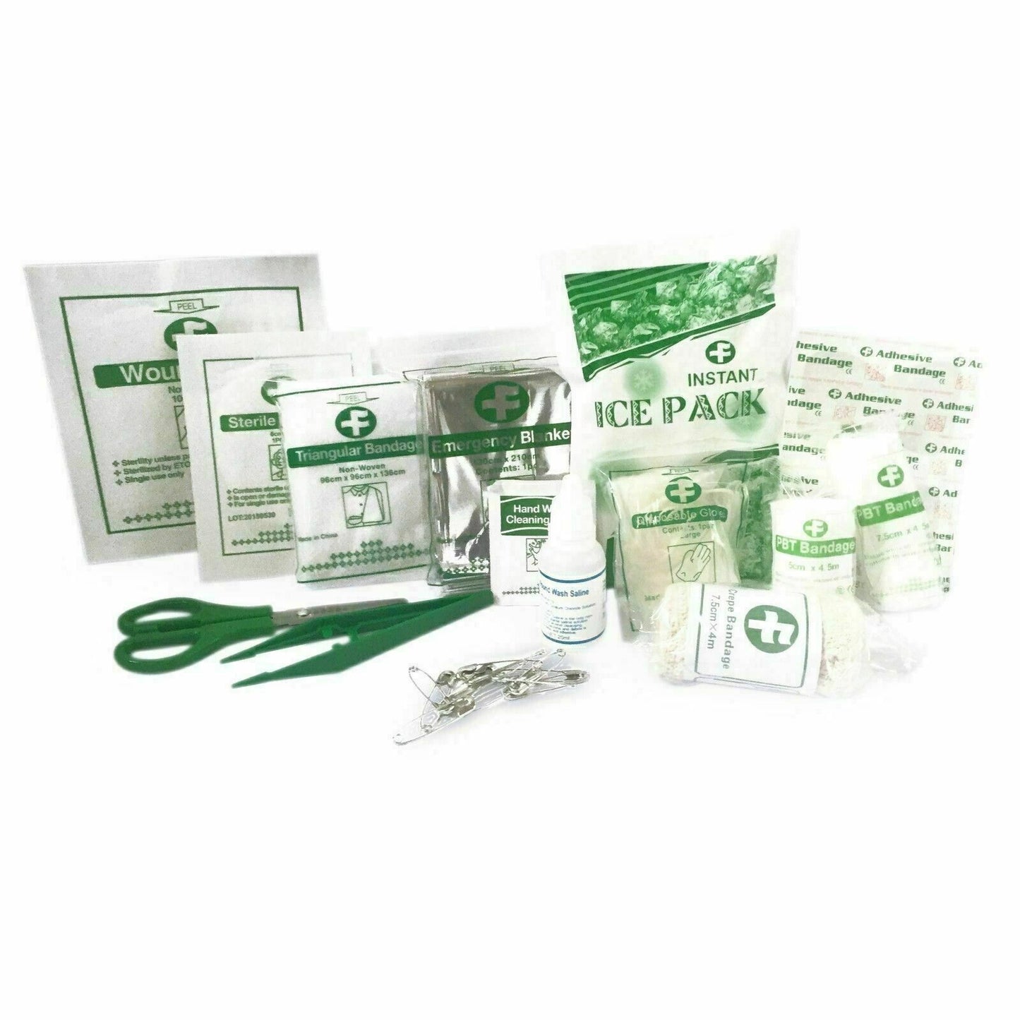 90 PIECE FIRST AID KIT BAG MEDICAL EMERGENCY KIT. TRAVEL HOME CAR TAXI WORKPLACE