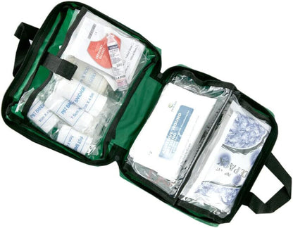 90 PIECE FIRST AID KIT BAG MEDICAL EMERGENCY KIT. TRAVEL HOME CAR TAXI WORKPLACE