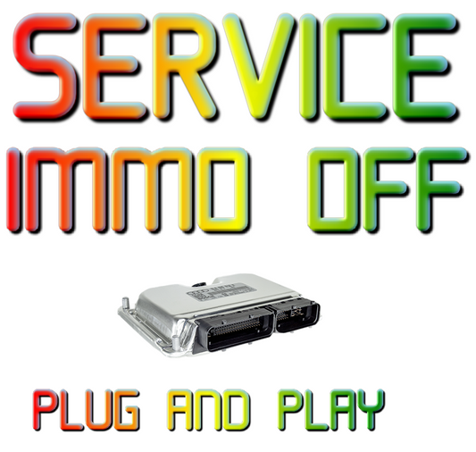 SERVICE IMMO OFF ECU ME7.5 AUDI 8E0909518N 0261207779   PLUG AND PLAY.