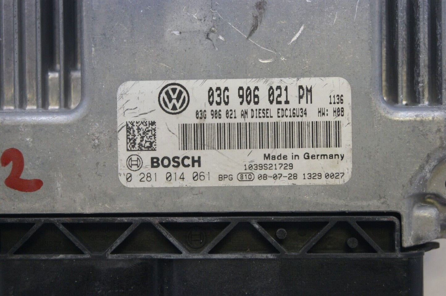 ECU VW 03G906021PM 0281014061 IMMO OFF. PLUG AND PLAY.