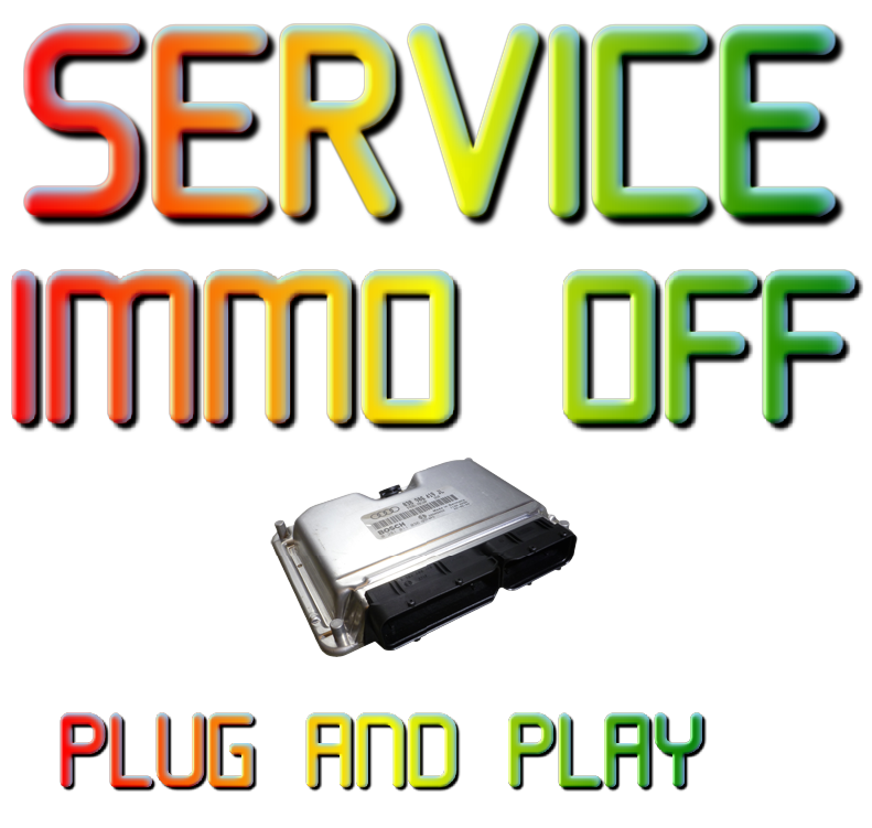 SERVICE IMMO OFF ECU AUDI EDC15VM+  4B2907401D  0281010395   PLUG AND PLAY.