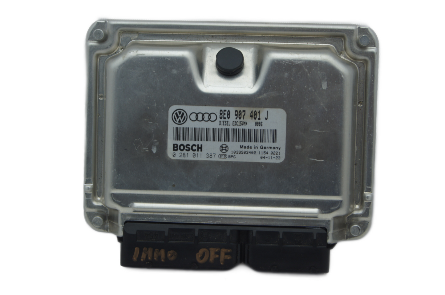 AUDI A4 2.5 TDI BAU ECU PLUG & PLAY IMMO OFF ORIGINAL 8E0907401J 0281011387