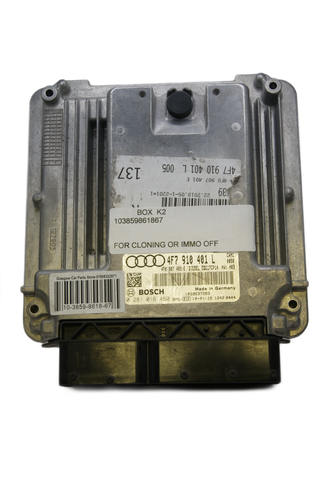 AUDI A6 C6 2.7 TDI DIESEL ECU 4F7910401L PLUG AND PLAY (CLONING) OR IMMO OFF