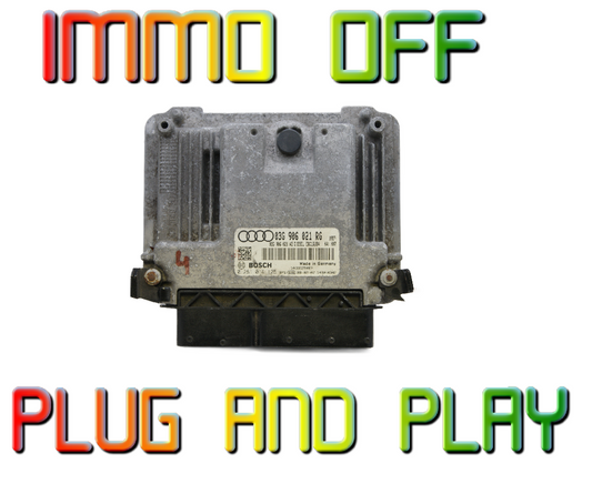 ECU VW AUDI 03G906021RG 0281014125 IMMO OFF. PLUG AND PLAY.