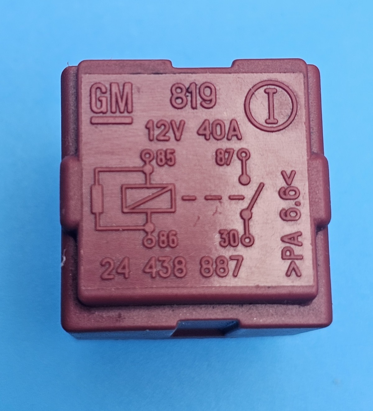 68-Vauxhall Opel (2005-2015) 4-Pin Red Relay GM 24438887 Multi-Use 819 12V 40A