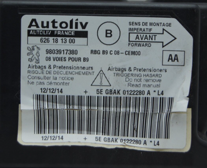 CITROEN BERLINGO/PARTNER AIRBAG ECU MODULE  9674290880