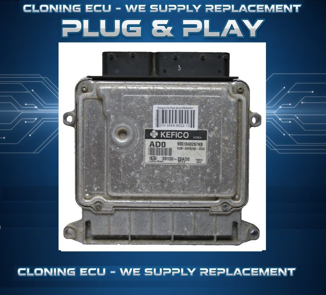 ECU  KIA / HYUNDAI 39130 26AD0 9001040267KB  PLUG AND PLAY (CLONING).