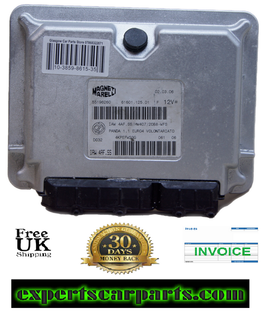 ECU PLUG & PLAY 55196260 Fiat Panda 1.1 ECU IAW 4AF.SS  IAW4AFSS/HW407/20BB-WFS