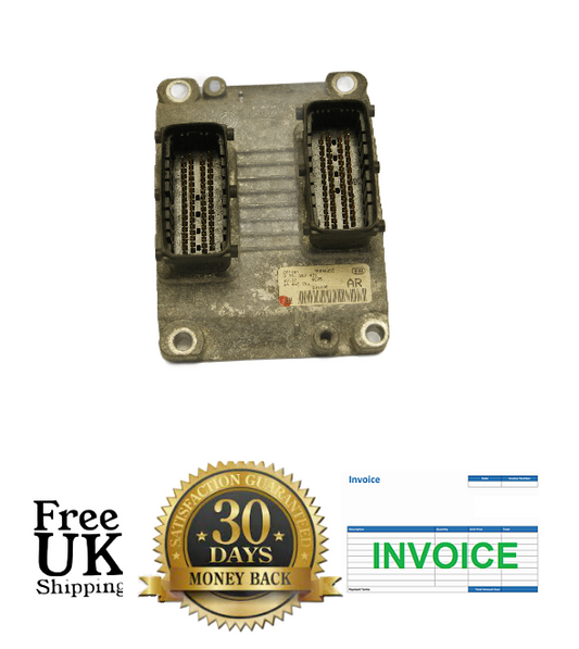 Vauxhall Corsa 1.0 16v Z10XE Engine ECU 0261207421 24443795 AR RESET & PIN