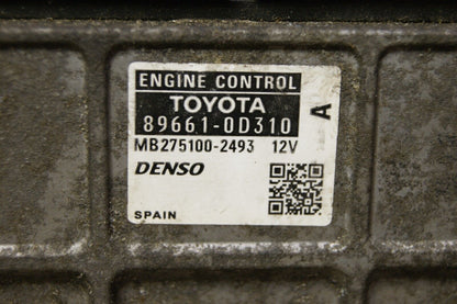 TOYOTA YARIS 1.3 TR VVTI 5DR MK2 ENGINE ECU 89661-0D310 DENSO