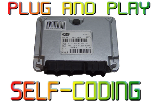 ECU FIAT PANDA 1.2 55190098 IAW4AF.SP/hw407/20b8-w6e PLUG AND PLAY