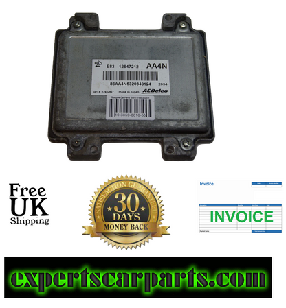 VAUXHALL ECU  12647212 AA4N PLUG AND PLAY.