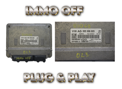 ECU 03D906023 SKODA FABIA VW POLO IMMO OFF PLUG & PLAY