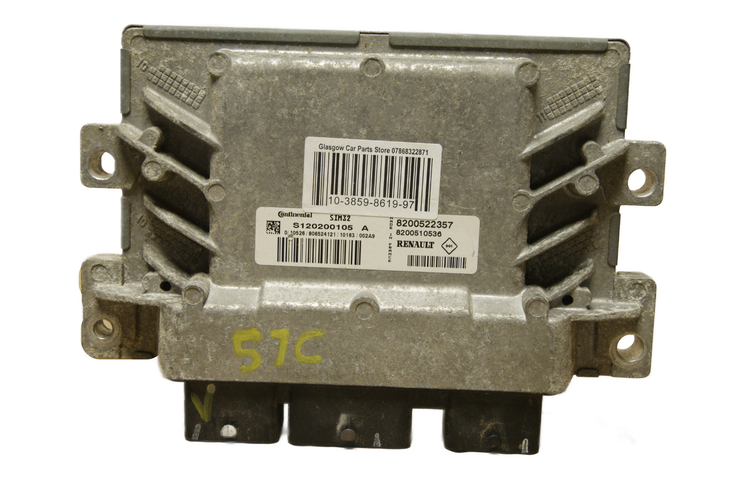 RENAULT CLIO MK3 1.2 ECU 8200522357 S120200105A  CONTINENTAL PLUG & PLAY