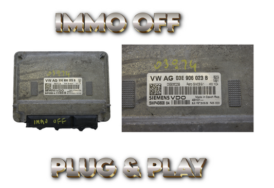 ECU 03E906023B SKODA FABIA VW POLO IMMO OFF PLUG & PLAY