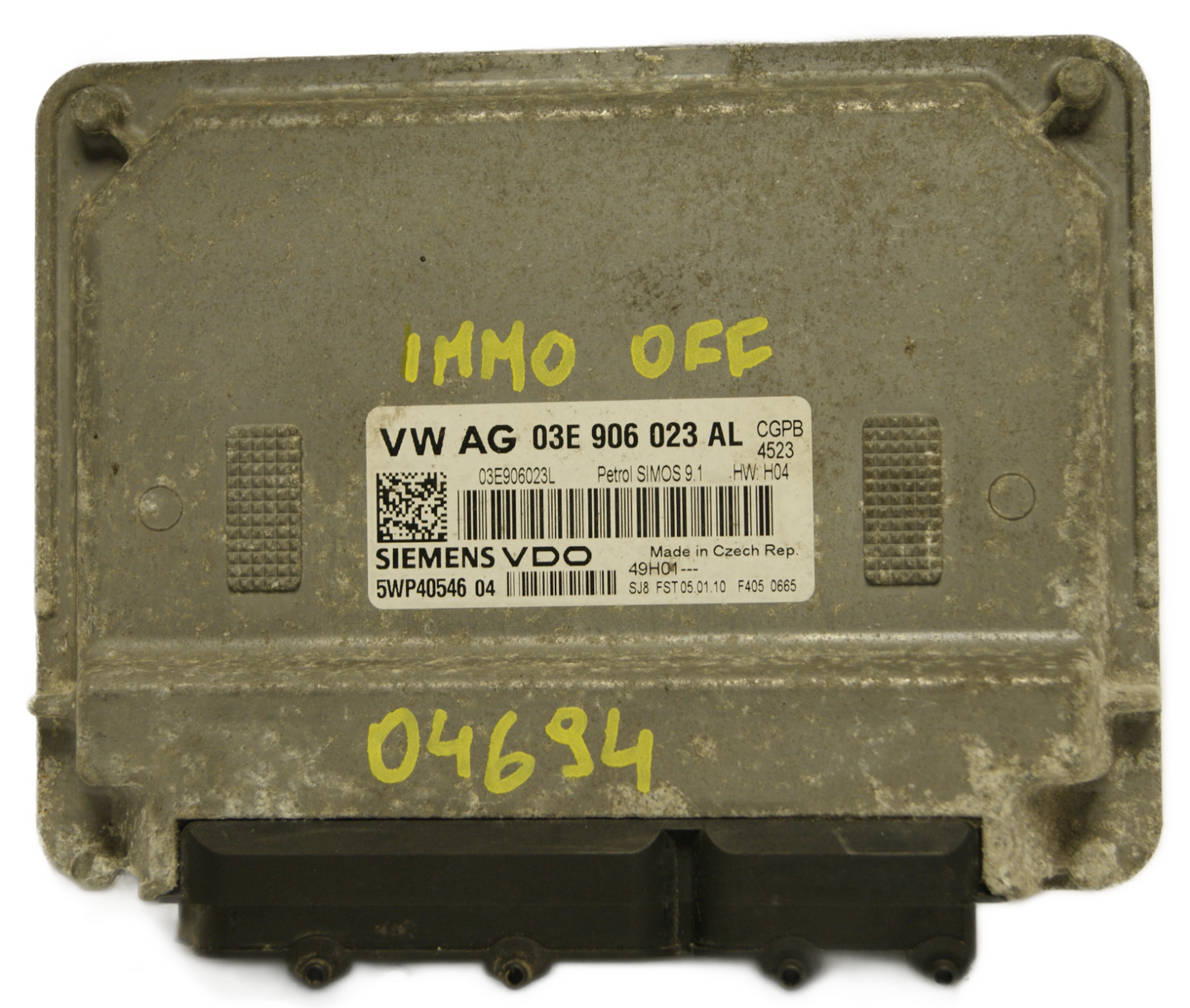 VW Fox ,Polo 1.2 12V ECU 03E906023AL  5WP40546 Plug & Play IMMO OFF