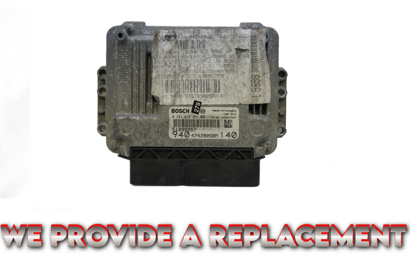 Alfa Romeo  51899257 0281015951 ECU  PLUG AND PLAY(CLONING).