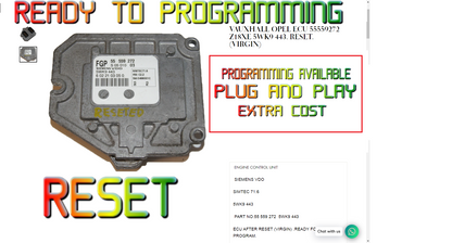 VAUXHALL OPEL ECU 55559272 Z18XE 5WK9 443. RESET. (VIRGIN)