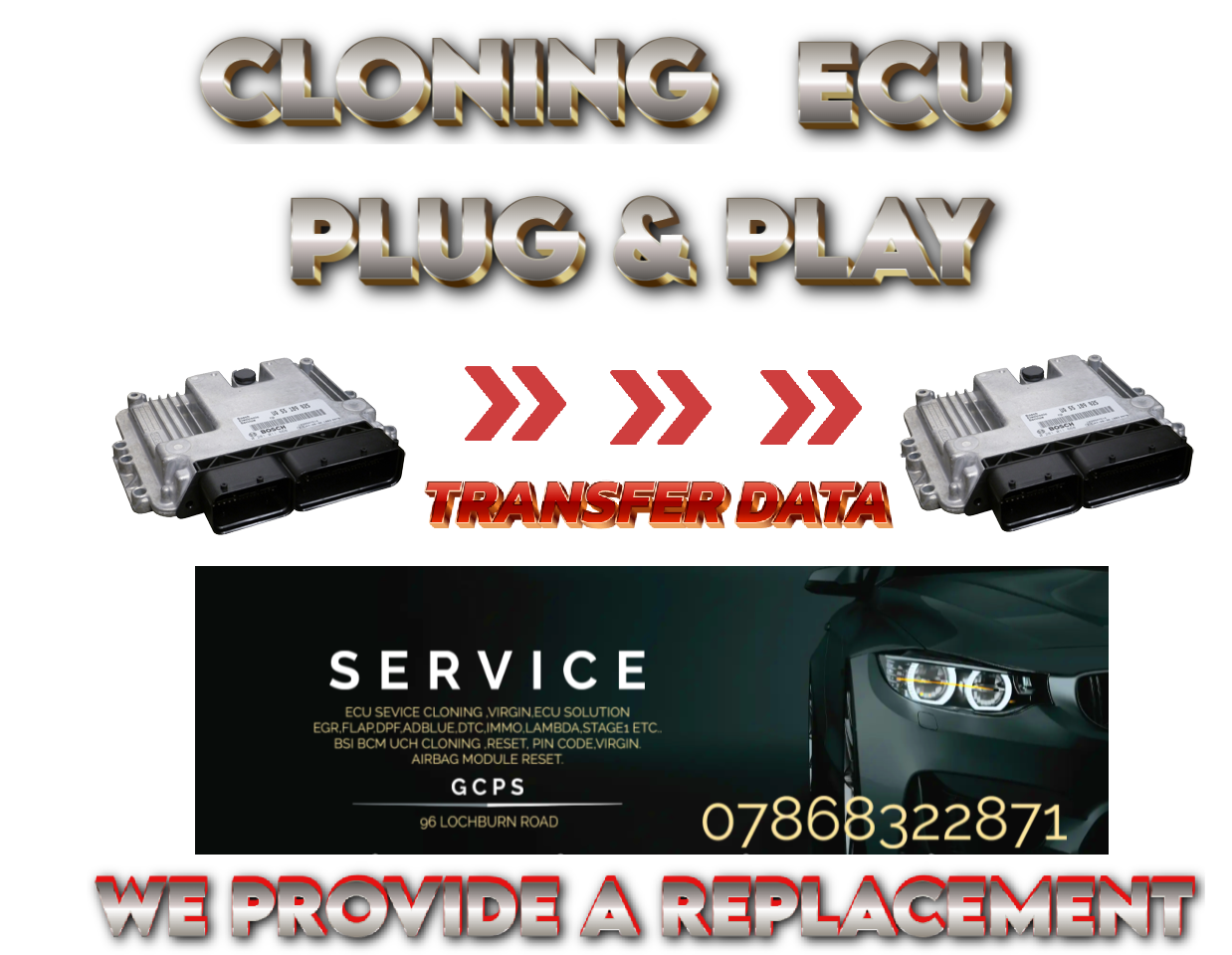 AUDI A6 C6 2.7 TDI DIESEL ECU 4F7910401L PLUG AND PLAY (CLONING) OR IMMO OFF