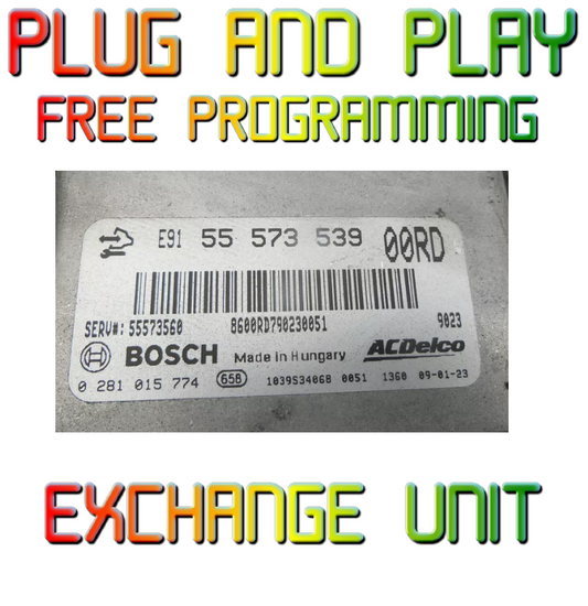 ECU VAUXHALL 0281015774 55573539 PLUG & PLAY FREE PROGRAMMING