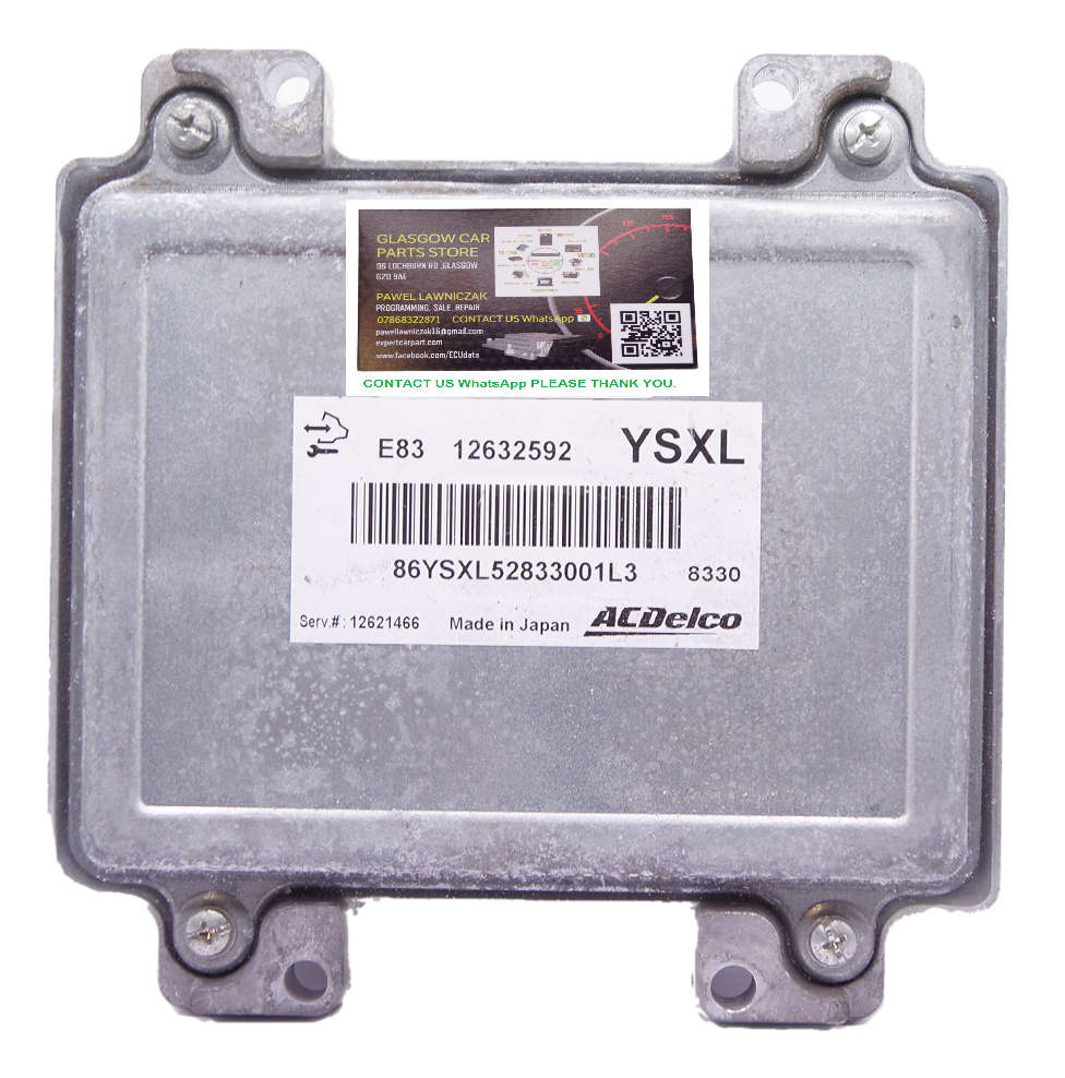 VAUXHALL INSIGNIA 1.8 ENGINE ECU 12632592 YSXL PLUG AND PLAY