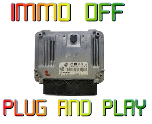 ECU VW 03G906021PM 0281014061 IMMO OFF. PLUG AND PLAY.