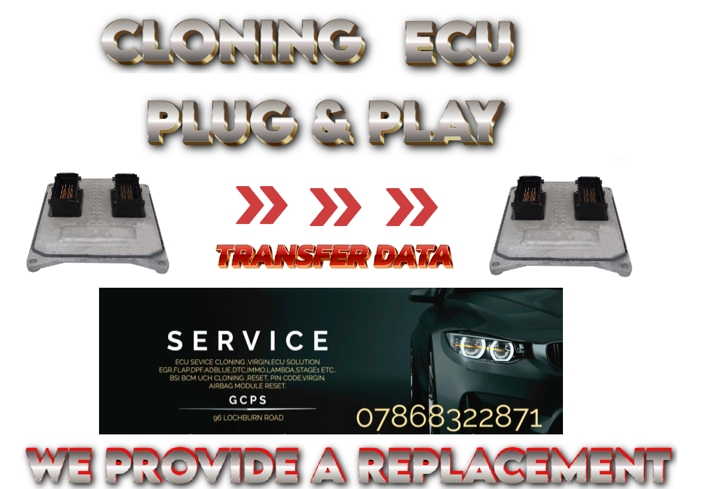 VAUXHALL 55564081 FQ 5WK9 ECU  PLUG AND PLAY(CLONING)