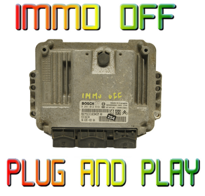 CITROEN BERLINGO 1.6 HDi ENGINE ECU 9663943980 0281012619 IMMO OFF PLUG & PLAY