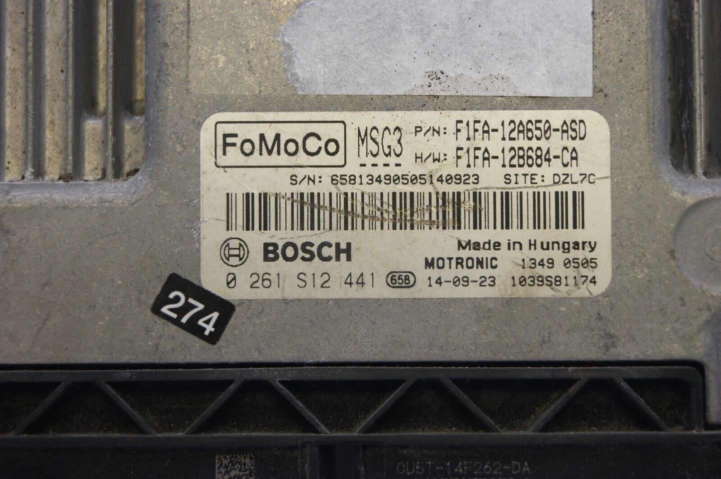 FORD ECU 0261S12441 F1FA-12A650-ASD PLUG AND PLAY(CLONING).