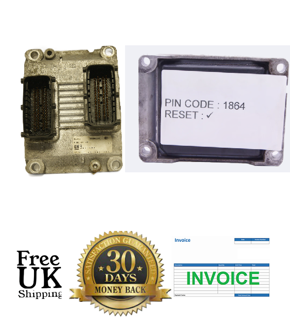 Vauxhall Agila Corsa C Meriva Tigra XEP  ECU ECM 55354330 0261208670 RESET & PIN