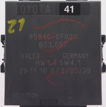 85940-0F020 Toyota Verso Relay Module Unit  Controller