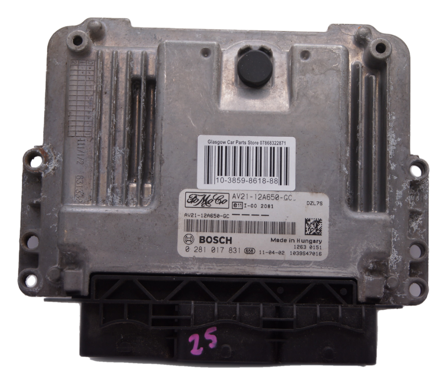 ECU FORD FIESTA 1.4 DIESEL 0281017831 AV21-12A650-GC