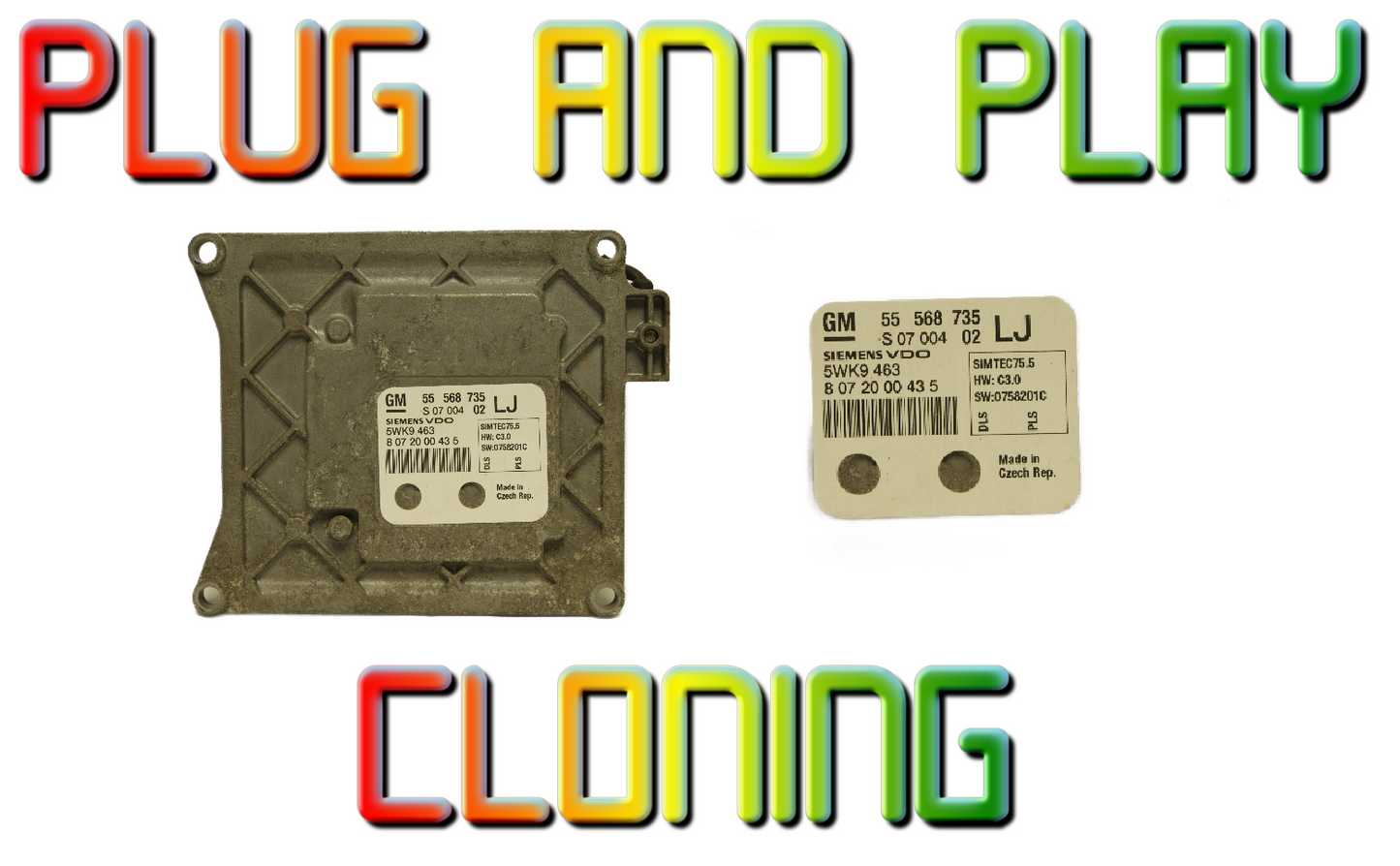 PLUG & PLAY CLONING VAUXHALL ASTRA H 1.6i MK5 ENGINE CONTROL ECU 55568735 LJ