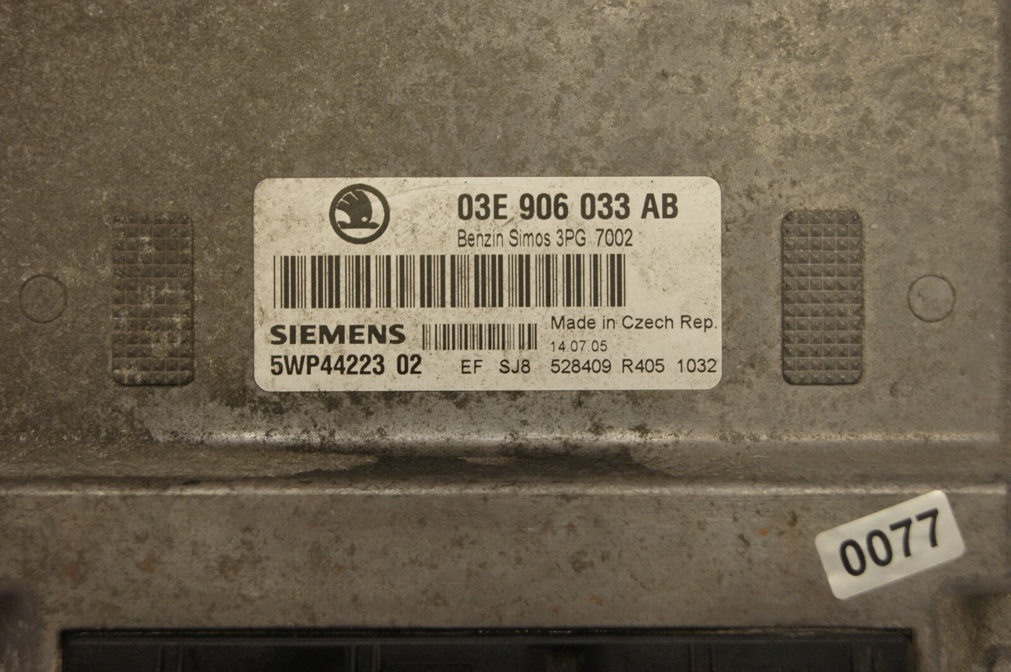 03E906033AB 3PG   ECU Audi VW Skoda Seat   IMMO OFF PLUG & PLAY.