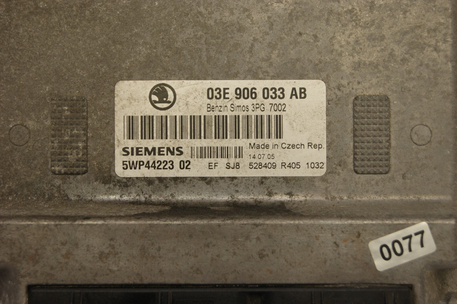 03E906033AB 3PG   ECU Audi VW Skoda Seat   IMMO OFF PLUG & PLAY.