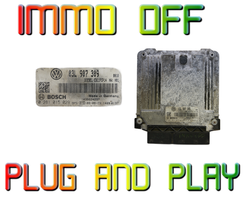 AUDI VW SKODA SEAT 0281015029 03L907309 Plug & Play Immo off