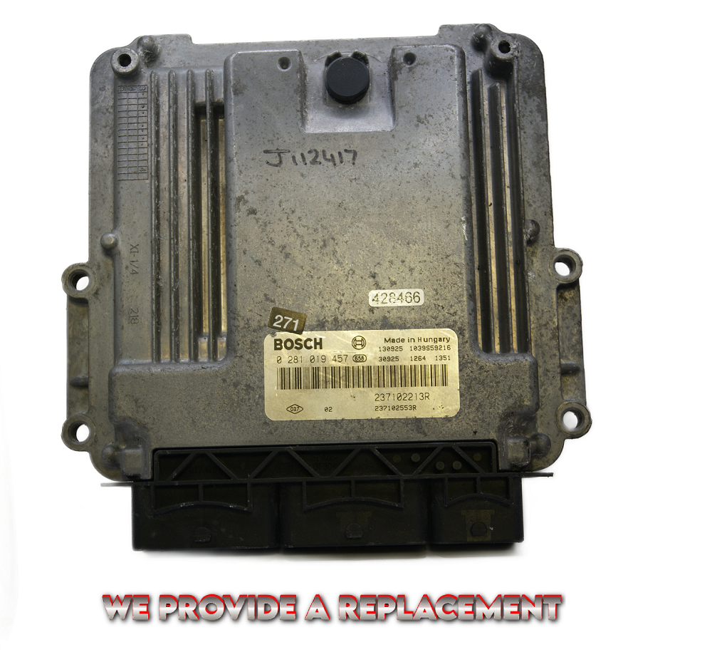 DACIA RENAULT 1.5 ECU 0281019457 237102213R PLUG AND PLAY(CLONING).