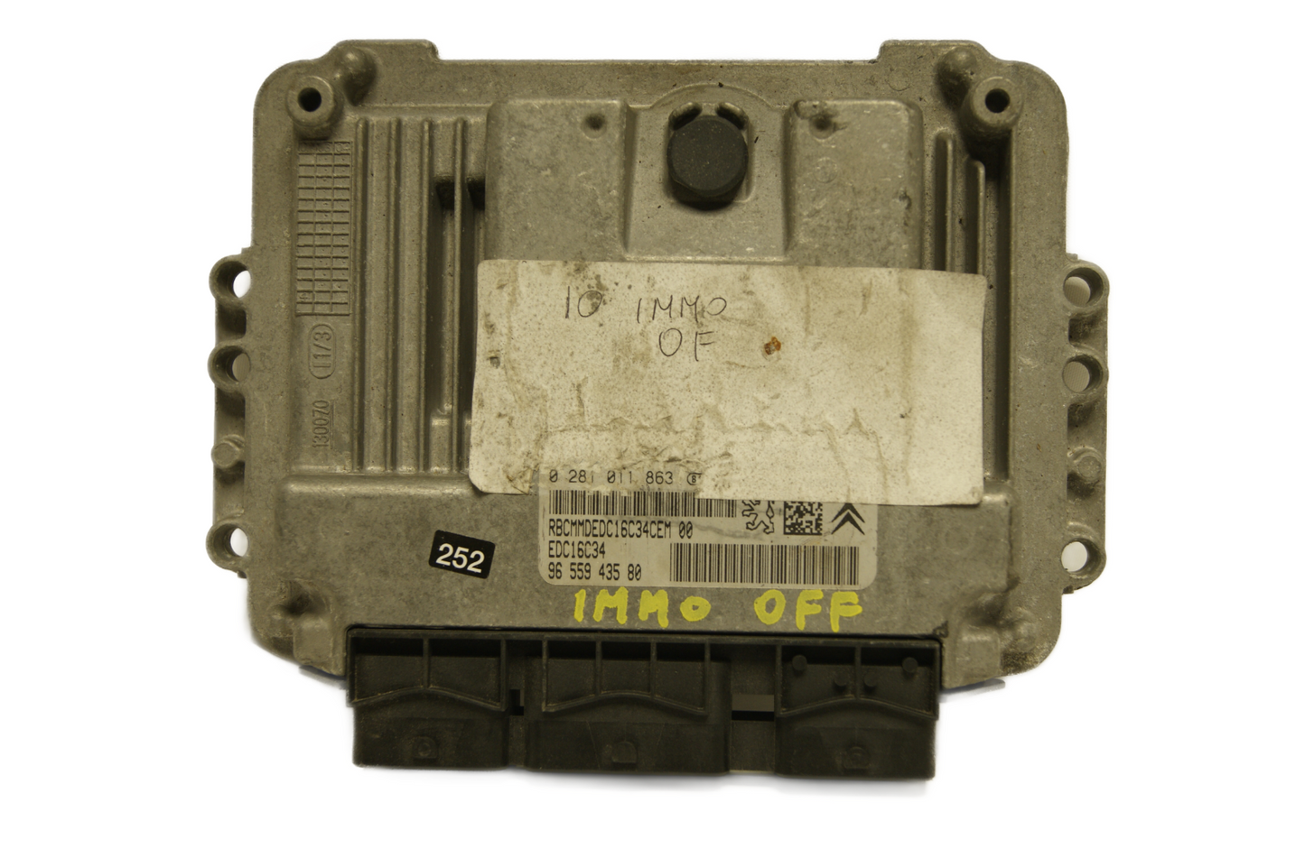 Citroen  Peugeot Diesel ECU 0281011863 , 9655943580 PLUG &PLAY IMMO OFF