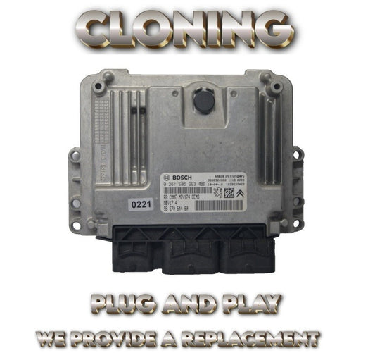 CITROEN PEUGEOT ECU 0261S05963  9667054480 PLUG AND PLAY  CLONING BY POST