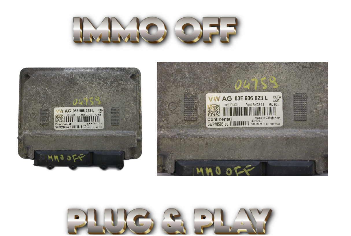 ECU 03E906023L VW POLO MK5 R6 IMMO OFF PLUG & PLAY