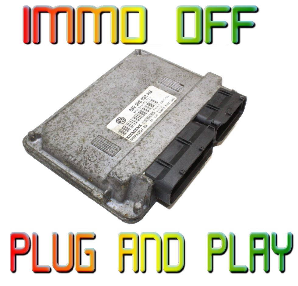 VW Audi Seat Skoda ECU 03E906033AM  5WP44237 03 Plug & Play IMMO OFF