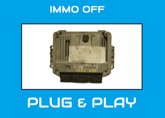 Citroen  Peugeot Diesel ECU 0281011863 , 9655943580 PLUG & PLAY IMMO OFF.
