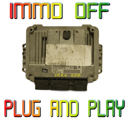 Citroen  Peugeot Diesel ECU 0281011863 , 9655943580 PLUG &PLAY IMMO OFF