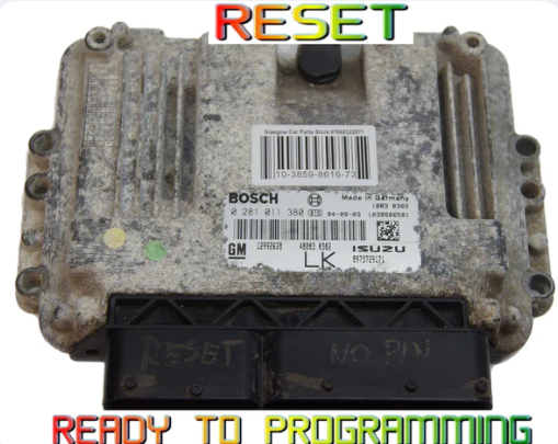 VAUXHALL 1.7 DIESEL ENGINE ECU 0281011380 12992628.RESET VIRGIN