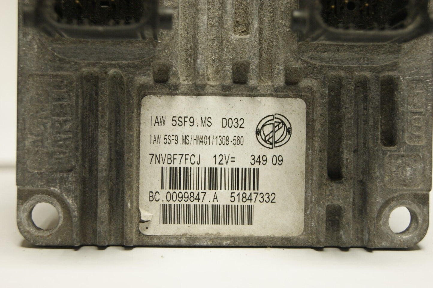 FIAT 500  1.2 PETROL ENGINE ECU 51847332 IAW 5SF9.MS PLUG AND PLAY