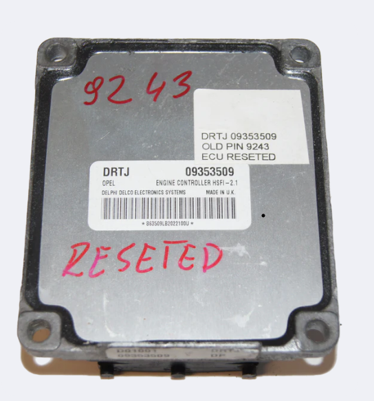 Vauxhall Opel Z16SE 09353509 DRTJ HSFI 2.1 Ecu RESET