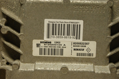 RENAULT CLIO MK3 1.2 ECU 8200522357 S120200105A  SIEMENS PLUG & PLAY