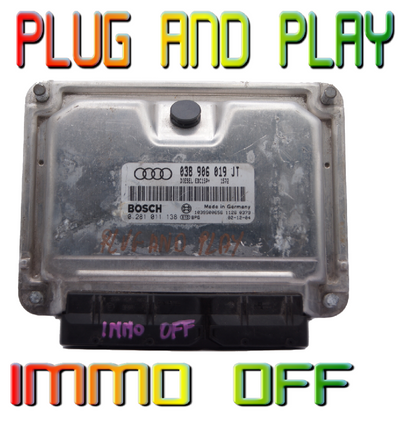 VW Audi Seat Skoda ECU 038906019JT 0281011138 IMMO OFF PLUG AND PLAY