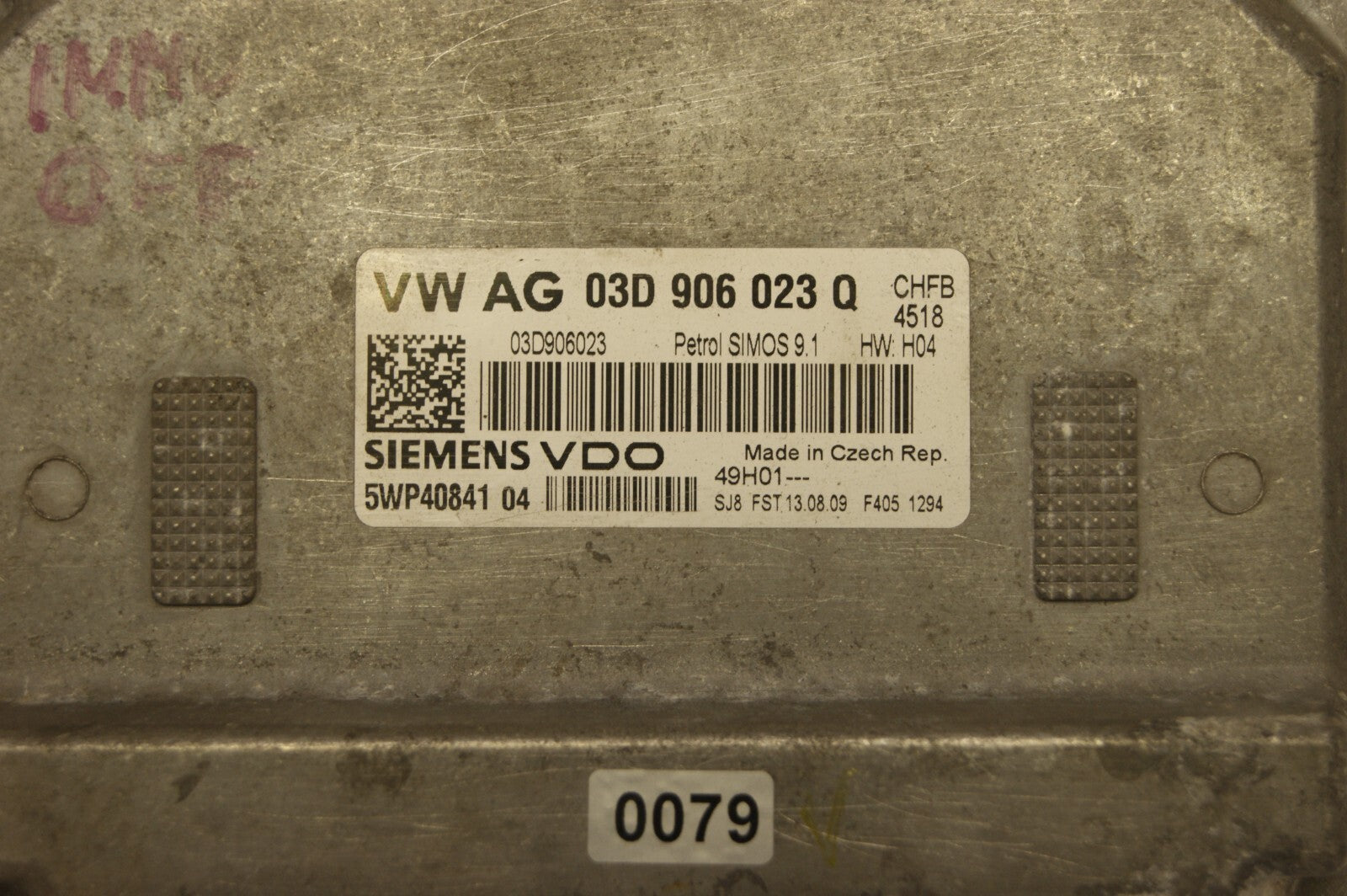 03D906023Q  ECU Audi VW Skoda Seat   IMMO OFF PLUG & PLAY.
